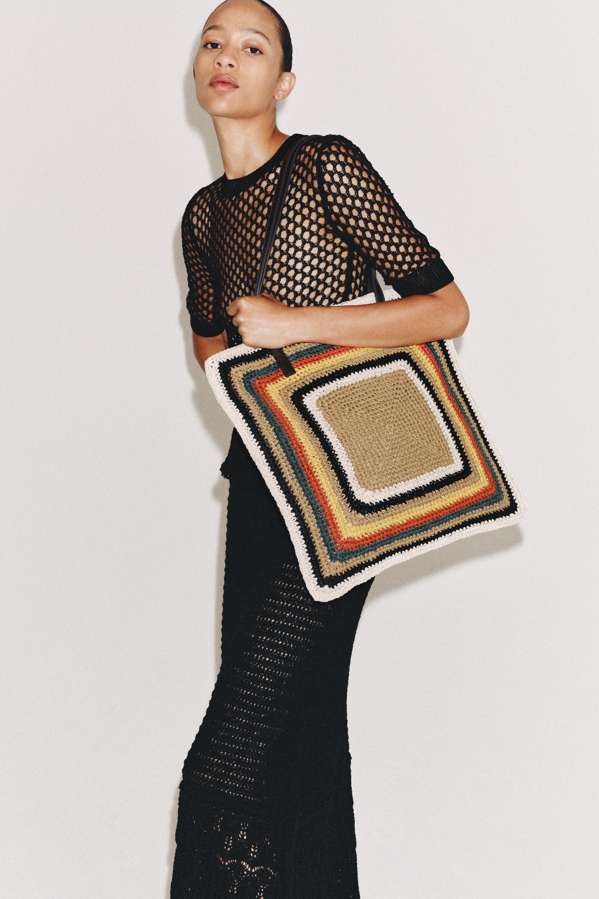 MULTICOLOURED TOTE BAG — Multicoloured
