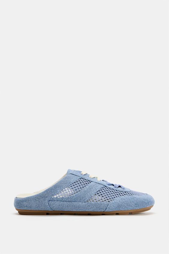 MESH SLINGBACK TRAINERS - Denim Blue by Zara - Image 0