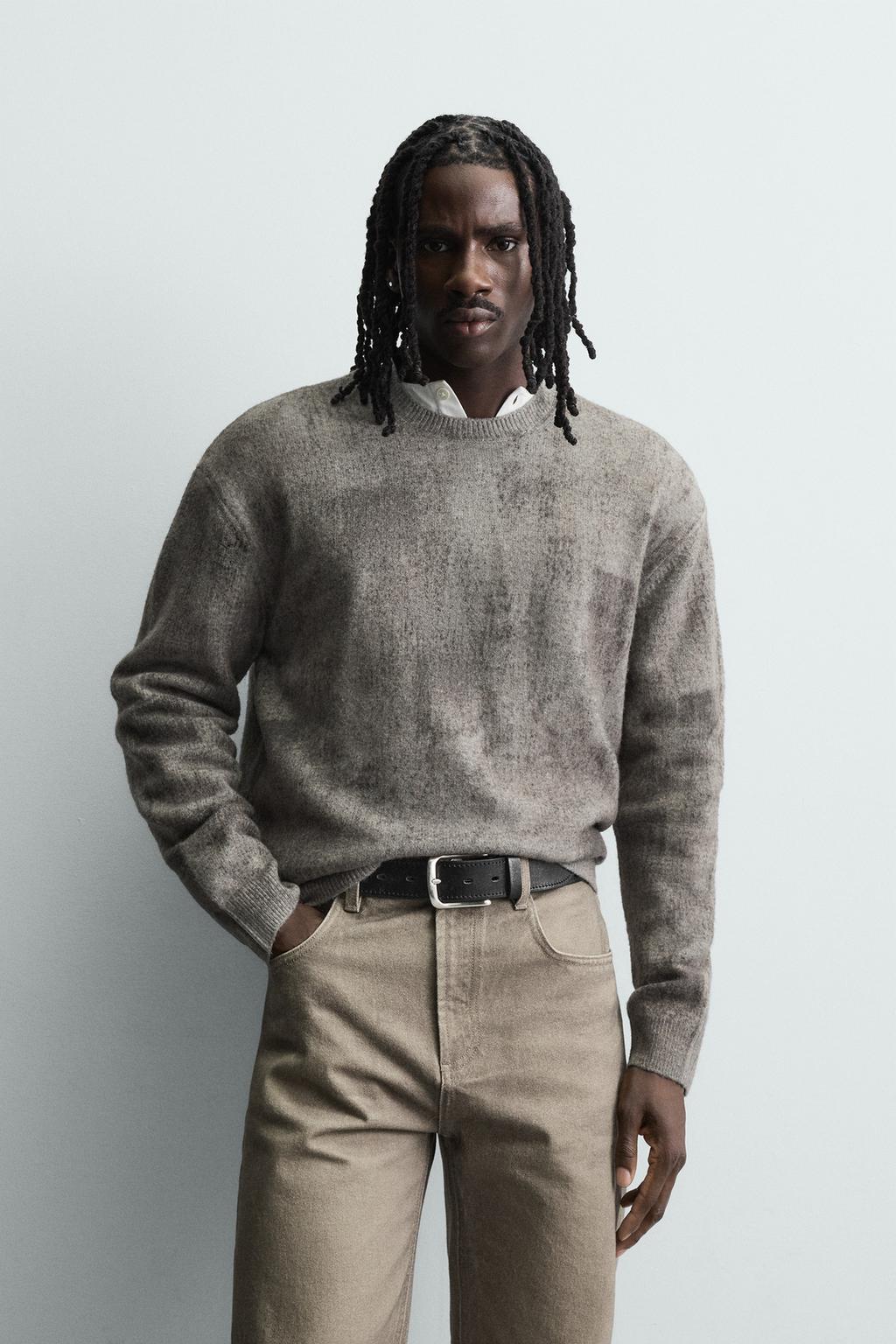 BRUSHED PRINT JUMPER