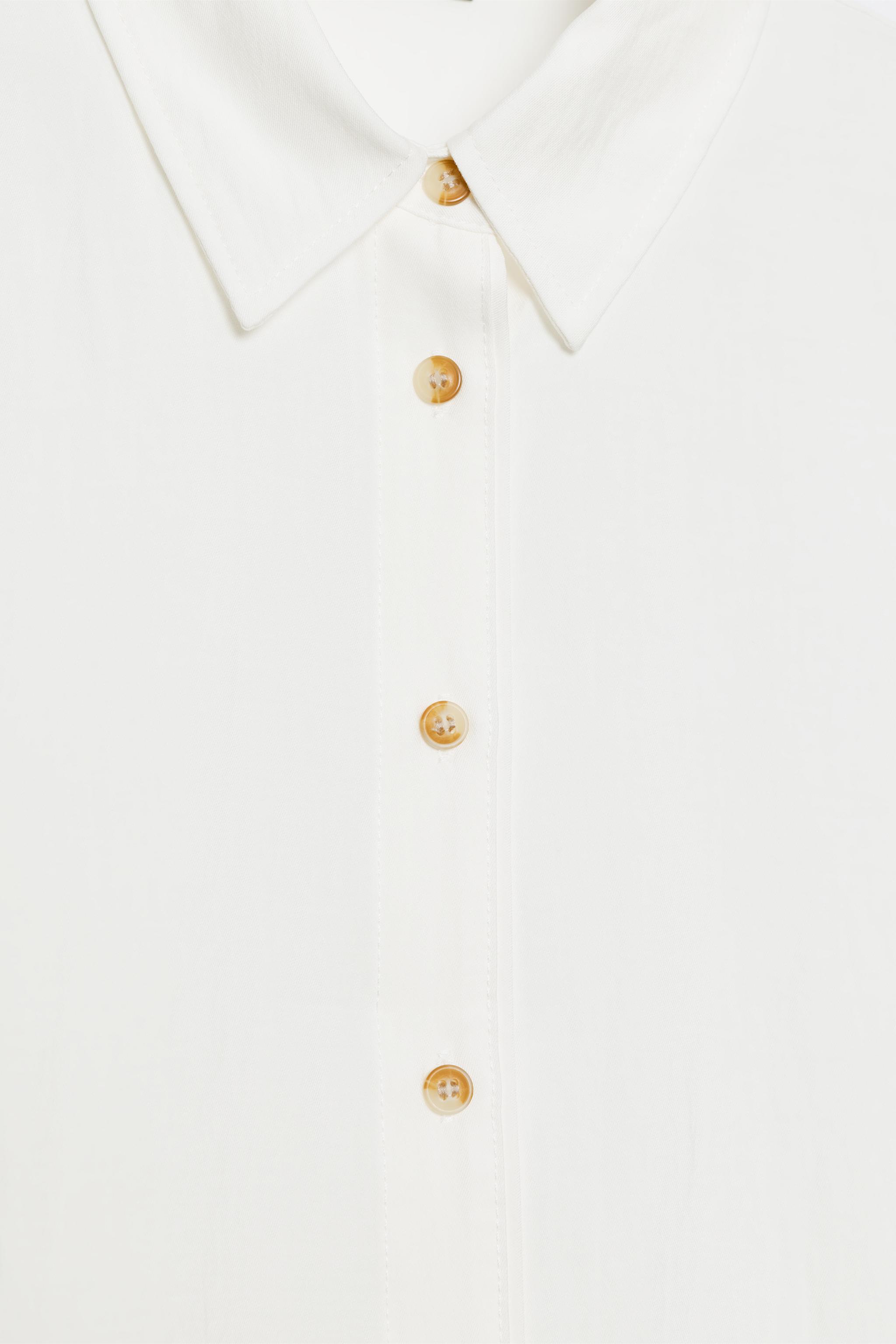CROPPED SHIRT WITH WIDE SLEEVES