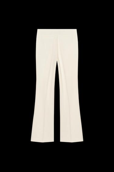 AUSGESTELLTE HOSE MIT BÜGELFALTE – ZW COLLECTION - Cremefarben von Zara