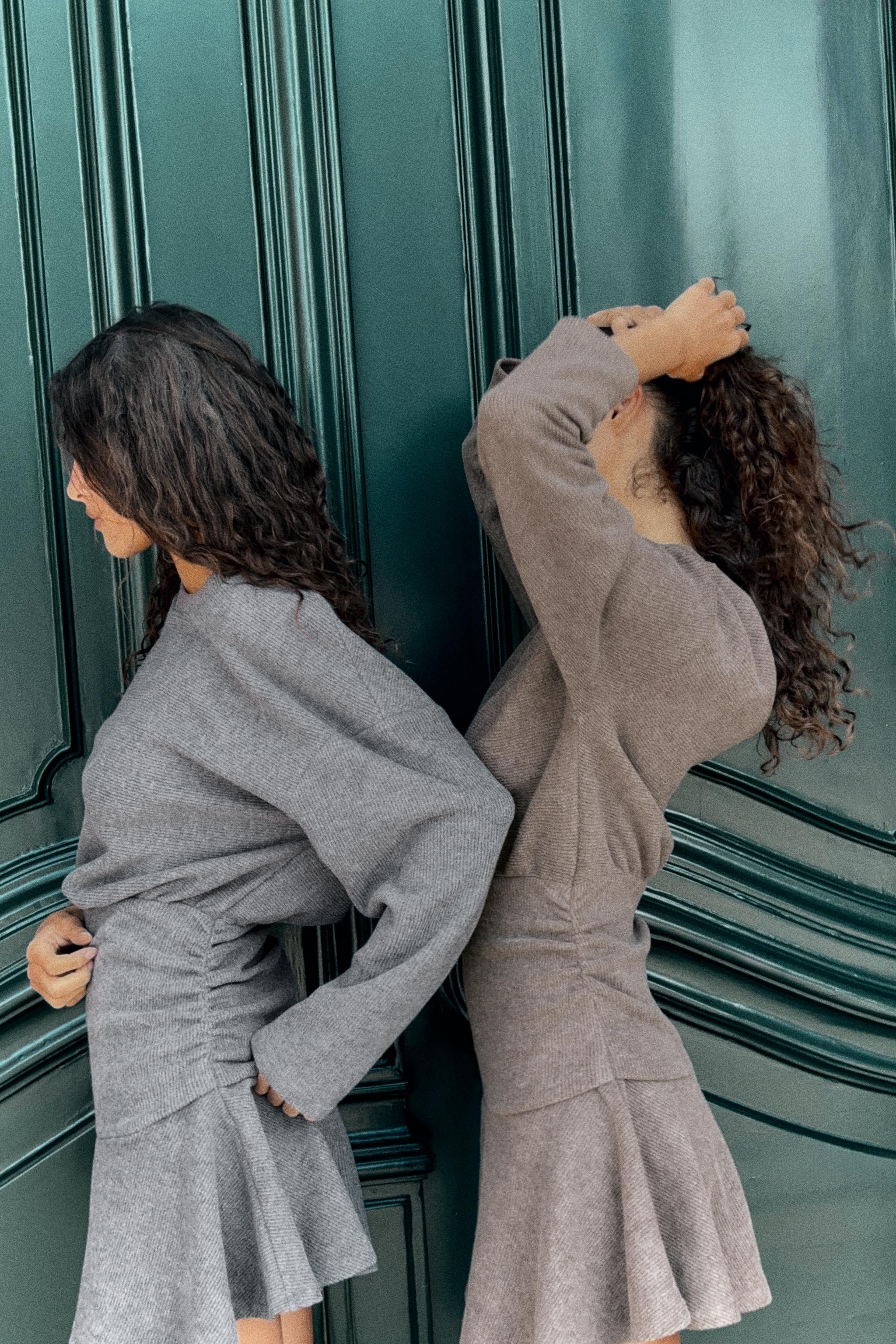 ZARA WOMAN ロングシャツワンピース チェック柄 ZARA】ZARA WOMAN COLLECTION チェック柄シャツワンピース (ZARA