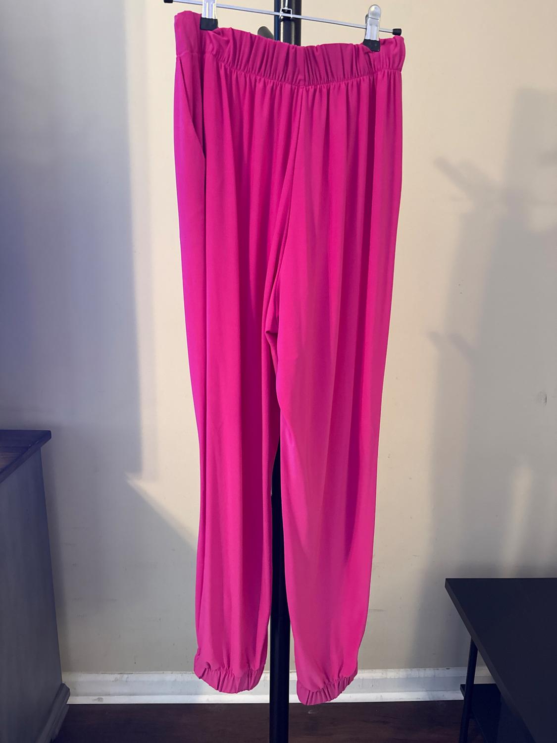 FUCHSIA PANT WITH MATCHING TOP - Image 2