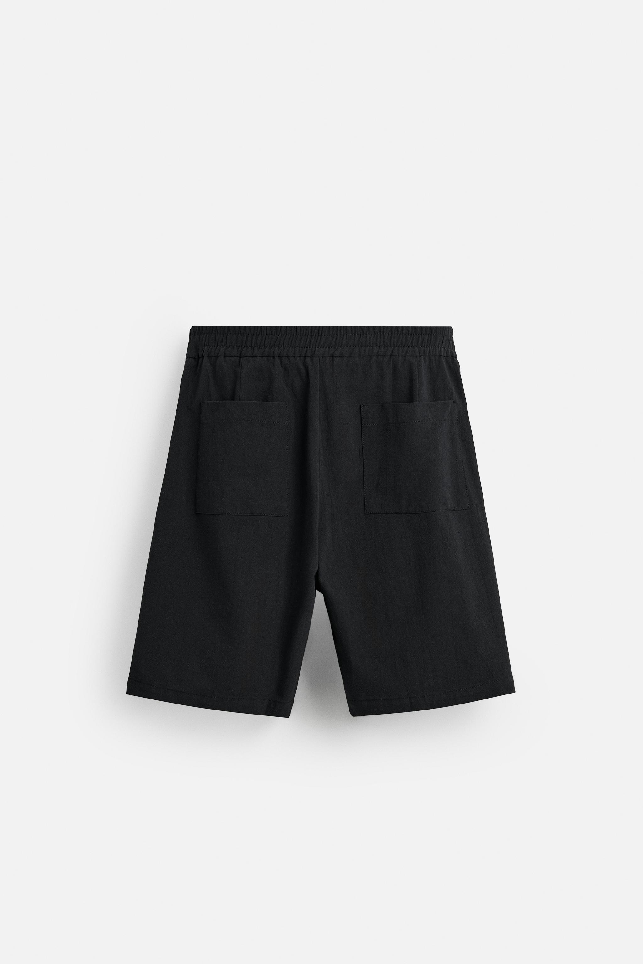 RELAXED FIT COTTON BERMUDA SHORTS