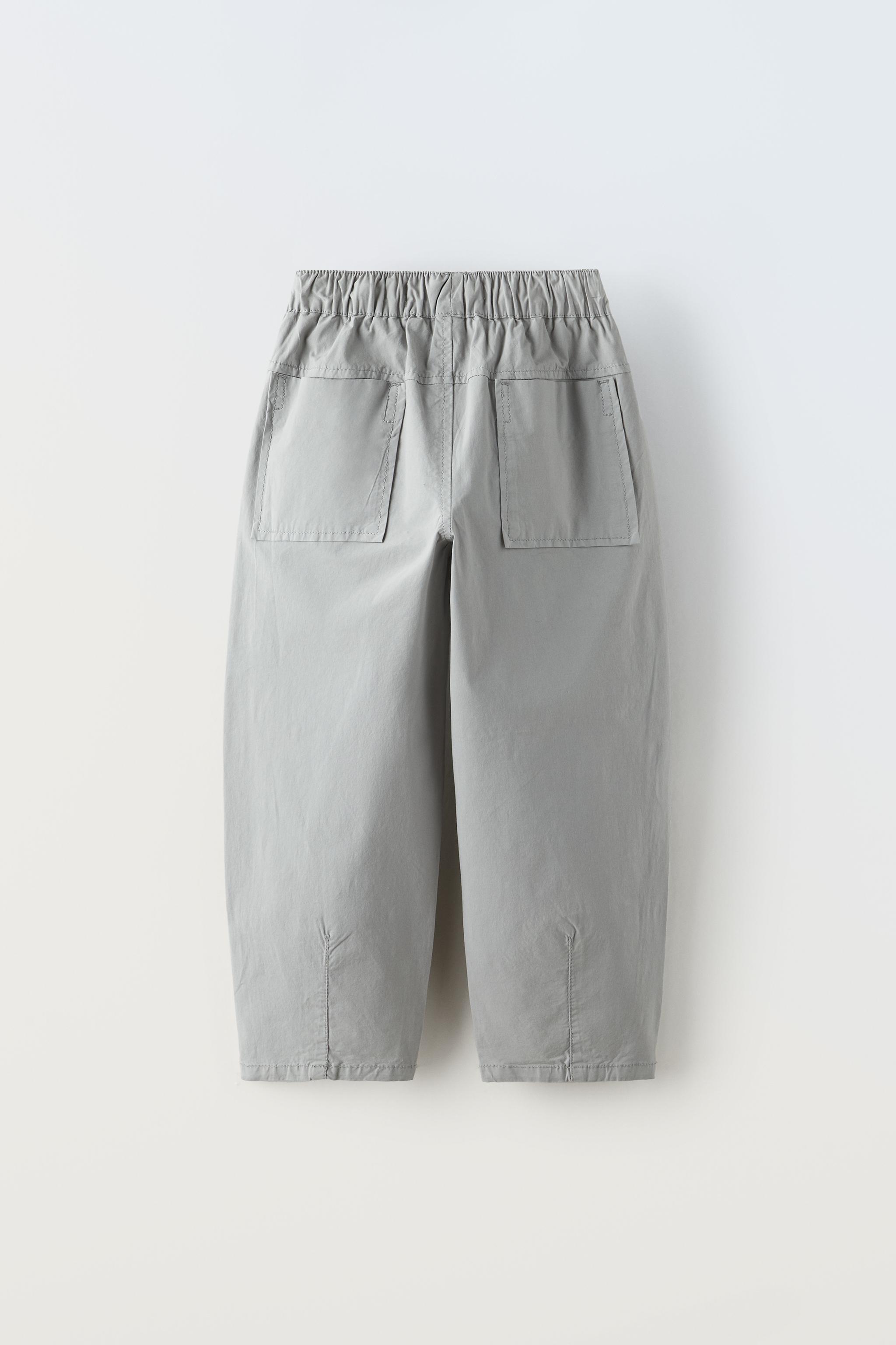 SOFT TOUCH BALLOON PANTS - Taupe gray