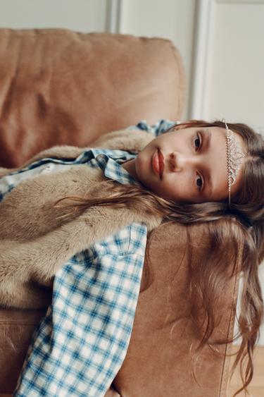 KUNSTFELLWESTE - Hellbraun von Zara