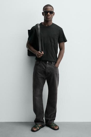 CONTRAST STRAP SANDALS - Green by Zara - Image 1