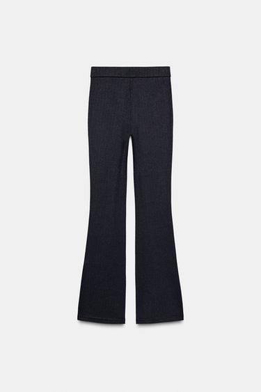 LEGGINGS FLARE RAYURES CONFORT - Gris foncé de Zara - Image 5