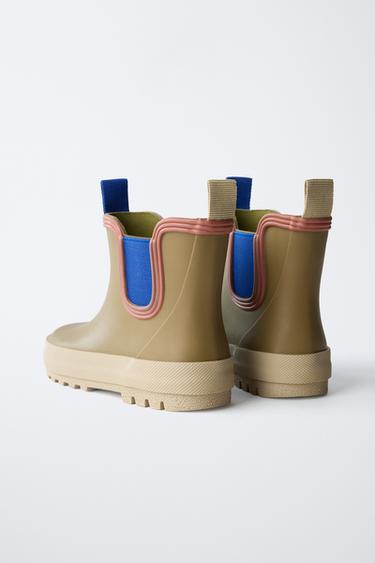 ELASTIC WELLIES - Khaki Green by Zara - Image 4