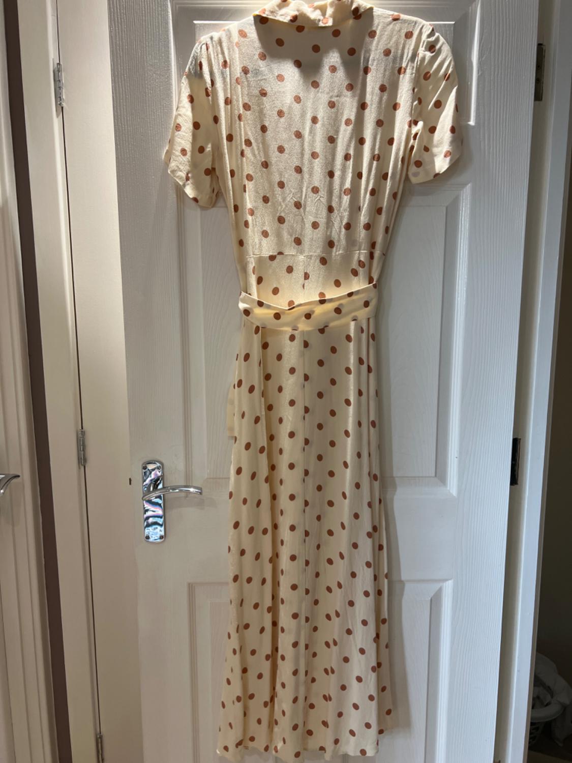LONG POLKA DOT DRESS - Image 4