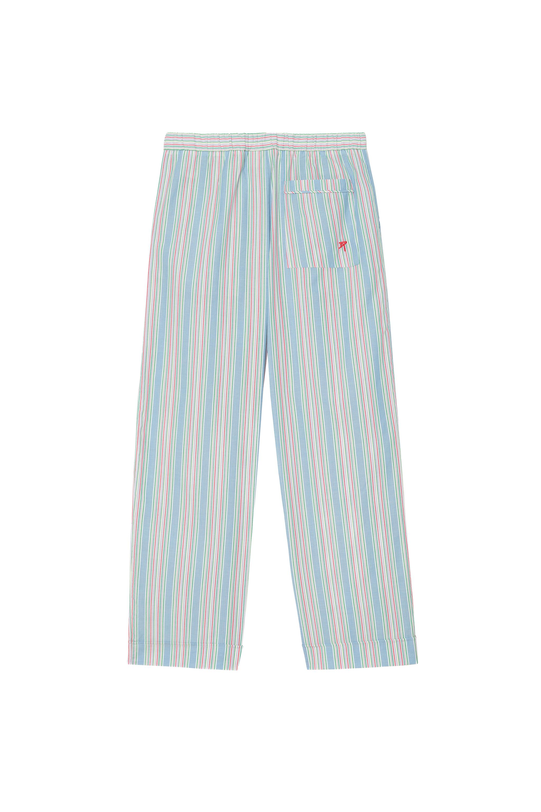 Zara RELAXED FIT ÇİZGİLİ JAKARLI PANTOLON görsel 3