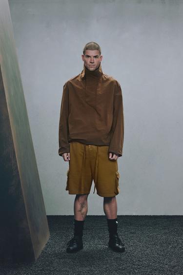 VĚTRUVZDORNÁ PARKA S KLOKANÍ KAPSOU X SR_A - Hnědá od Zara