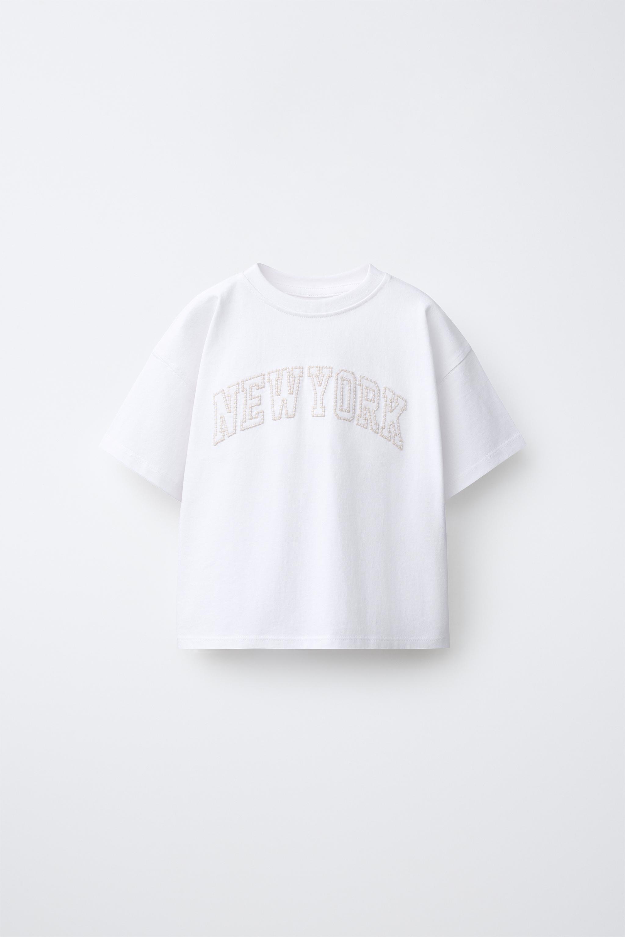 CITIES EMBROIDERED T-SHIRT — White