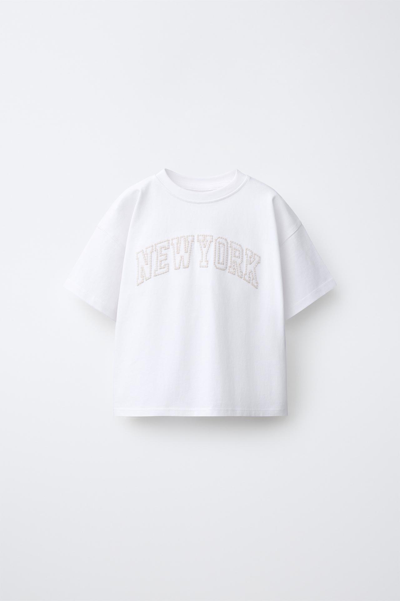 CITIES EMBROIDERED T-SHIRT — White
