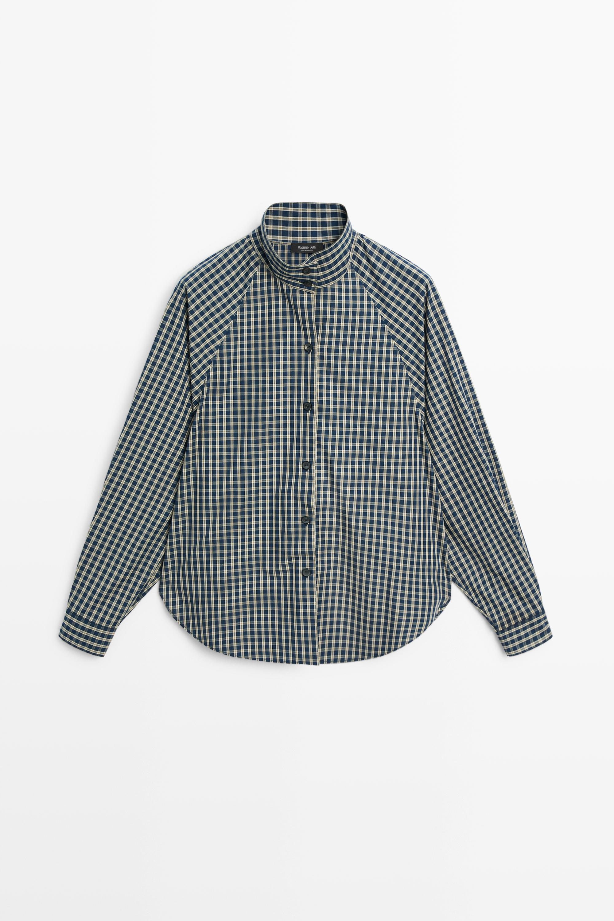 Chemise à carreaux 100 % coton