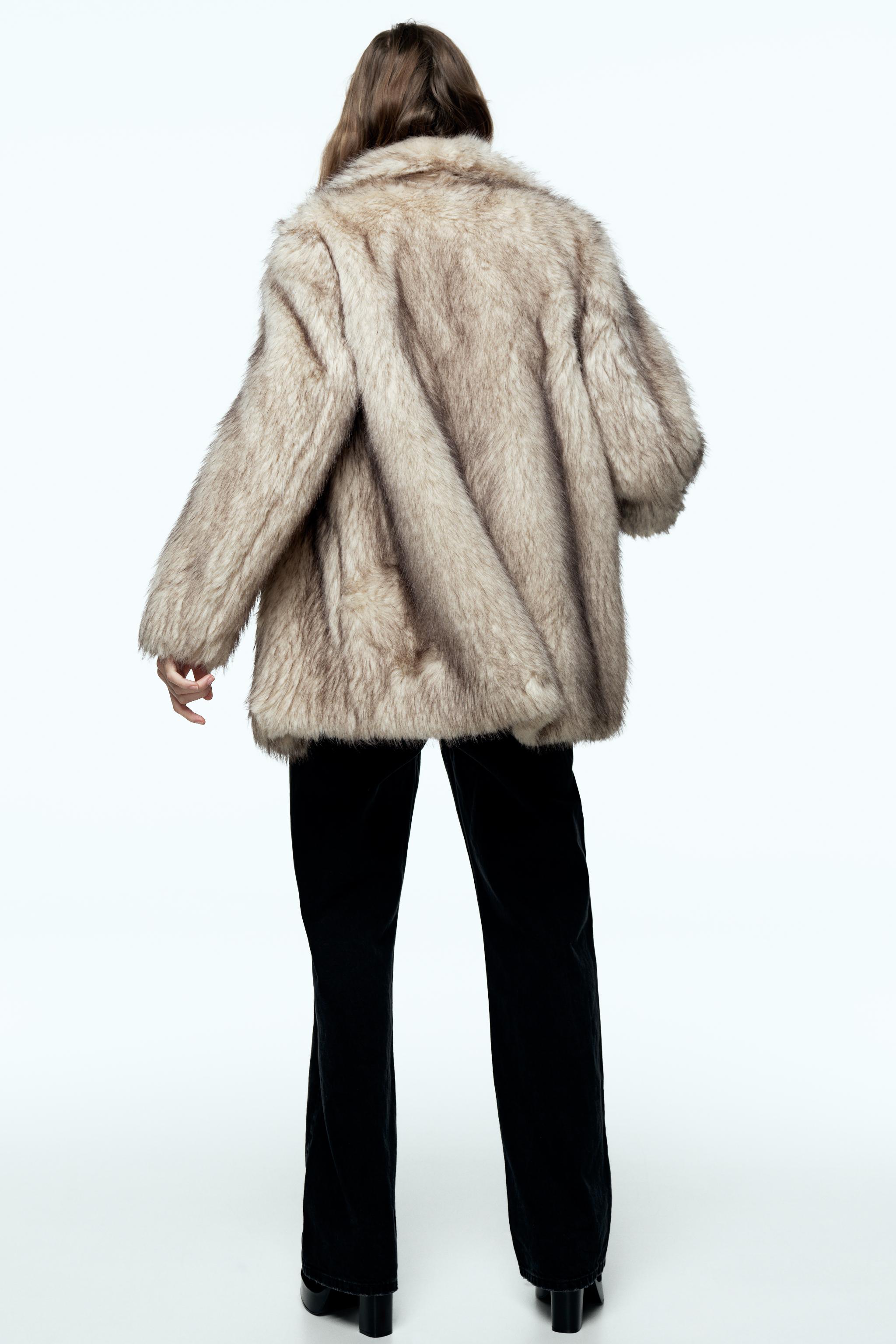 FAUX FUR COAT - Ecru | ZARA United States