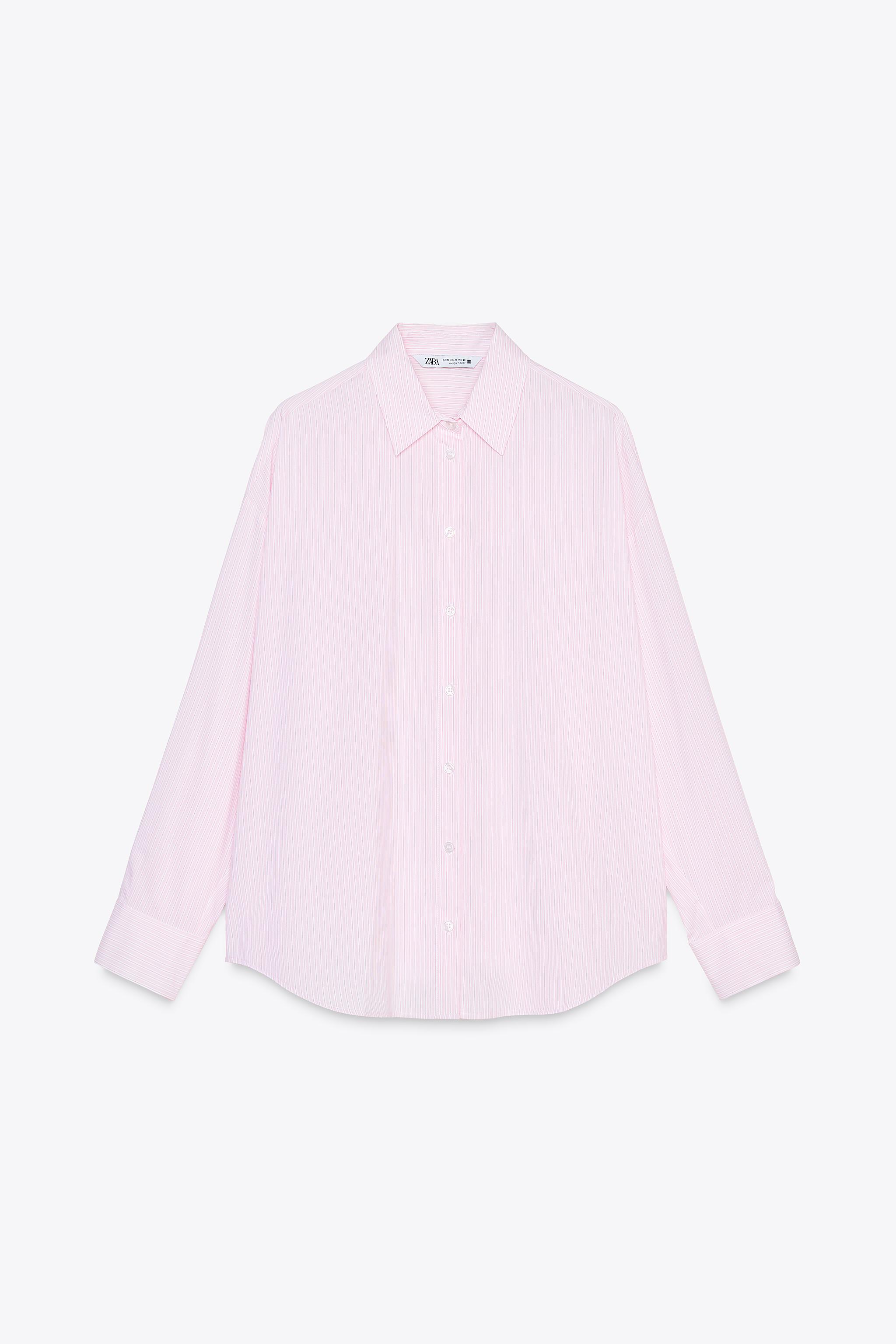 ★ドイツ発*ZARA*新作*STRIPE ジャガードニットシャツ/D-PINK★ 1645790901497.jpg?ts=