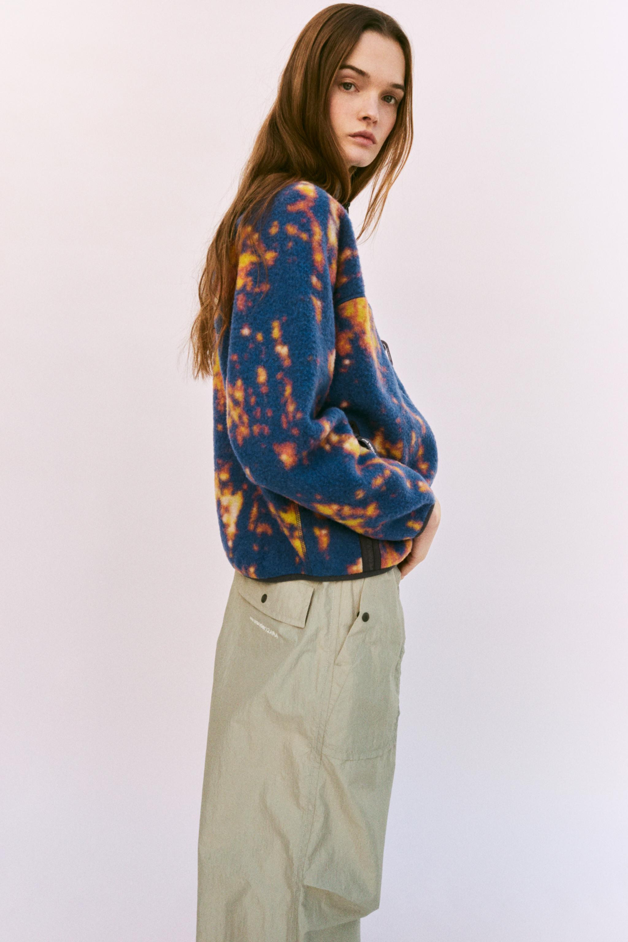 スペイン発送 ZARA WOOL X AND WANDER フリースジャケット 限定 ZARA】ウール混フリースジャケッ X AND WANDER 0518/045/330