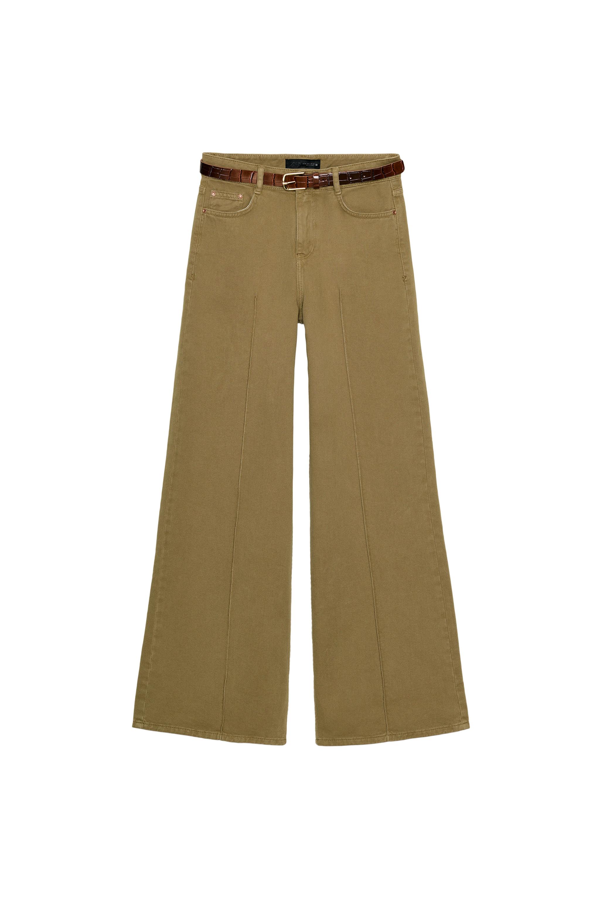 Z1975 BELTED WIDE-LEG JEANS