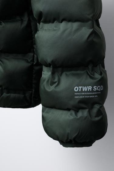 VESTE ULTRALÉGÈRE À CAPUCHE DÉPERLANTE - Vert de Zara - Image 5