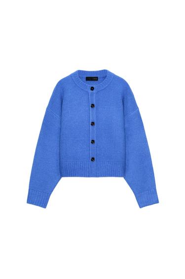 CHAQUETA PUNTO SOFT - Azulón de Zara