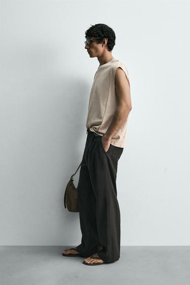 DÉBARDEUR À COUTURES - Vison moyen de Zara - Image 3