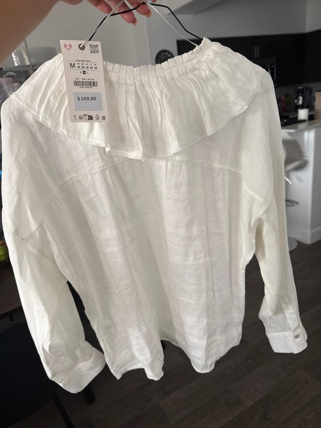 ZW COLLECTION LINEN AND SILK BLEND SHIRT - Image 5