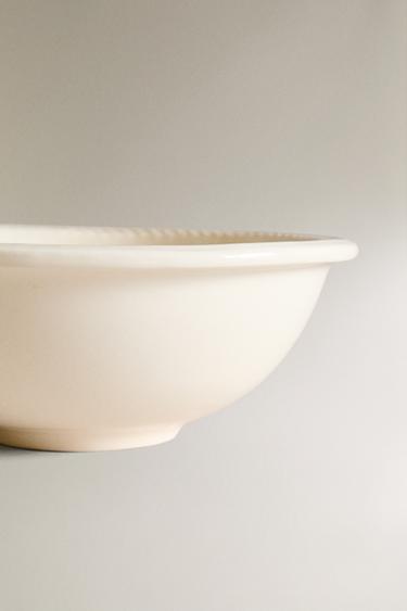 CHAIN EARTHENWARE BOWL - White by Zara - Image 3