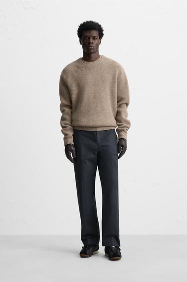 Zara RUUDULISE TEKSTUURIGA KAMPSUN - Tumebeež