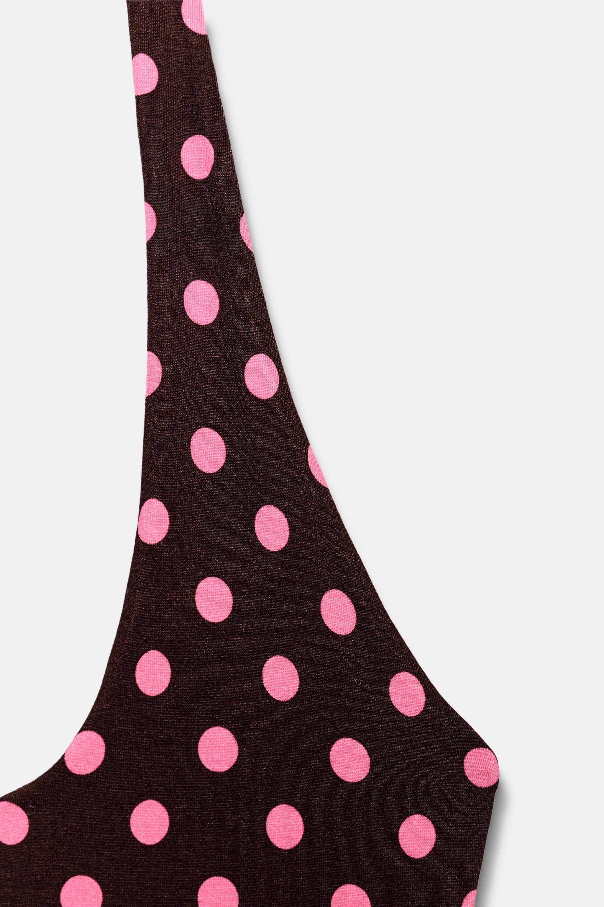 POLKA DOT HALTER TOP
