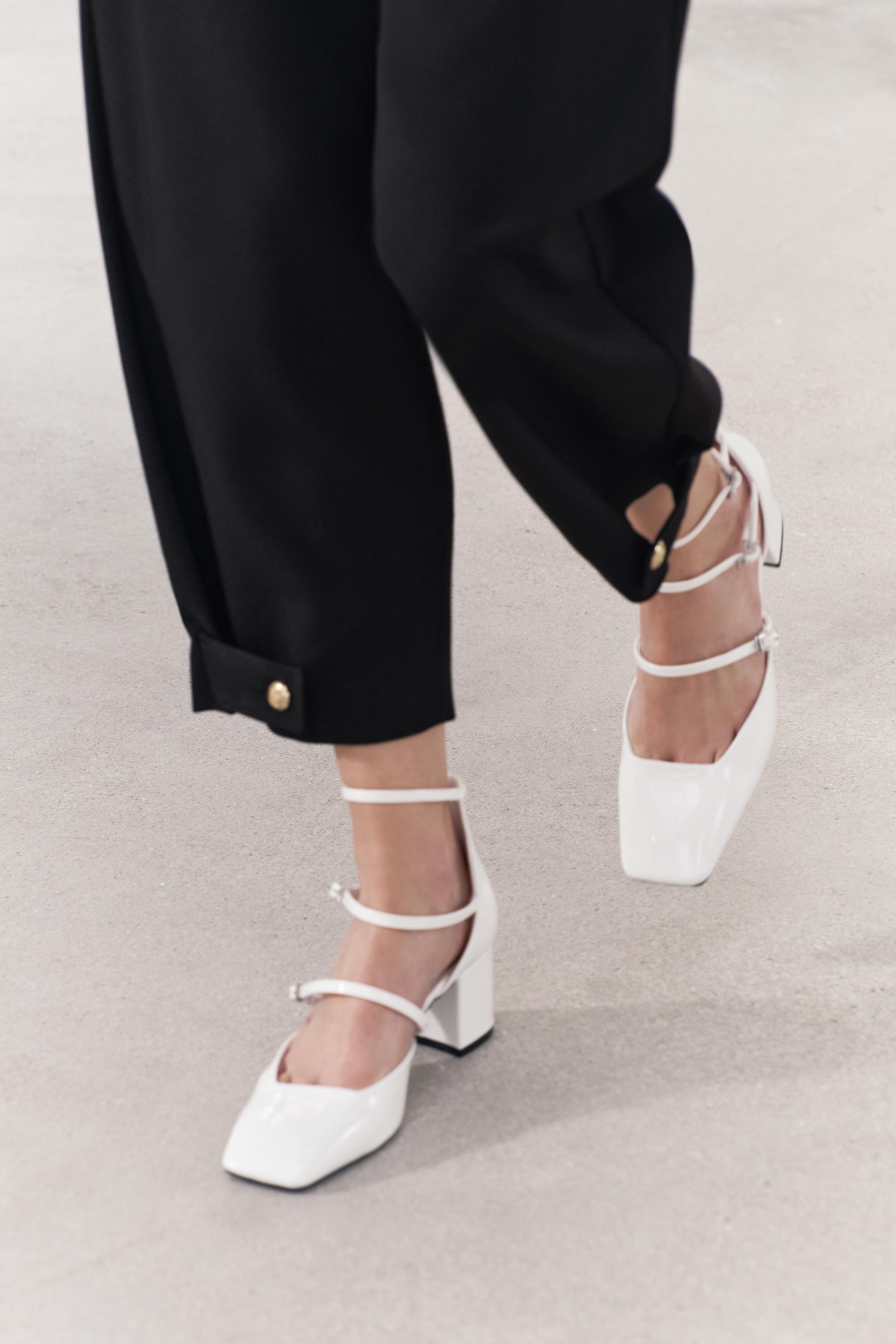 Zara best sale heels white