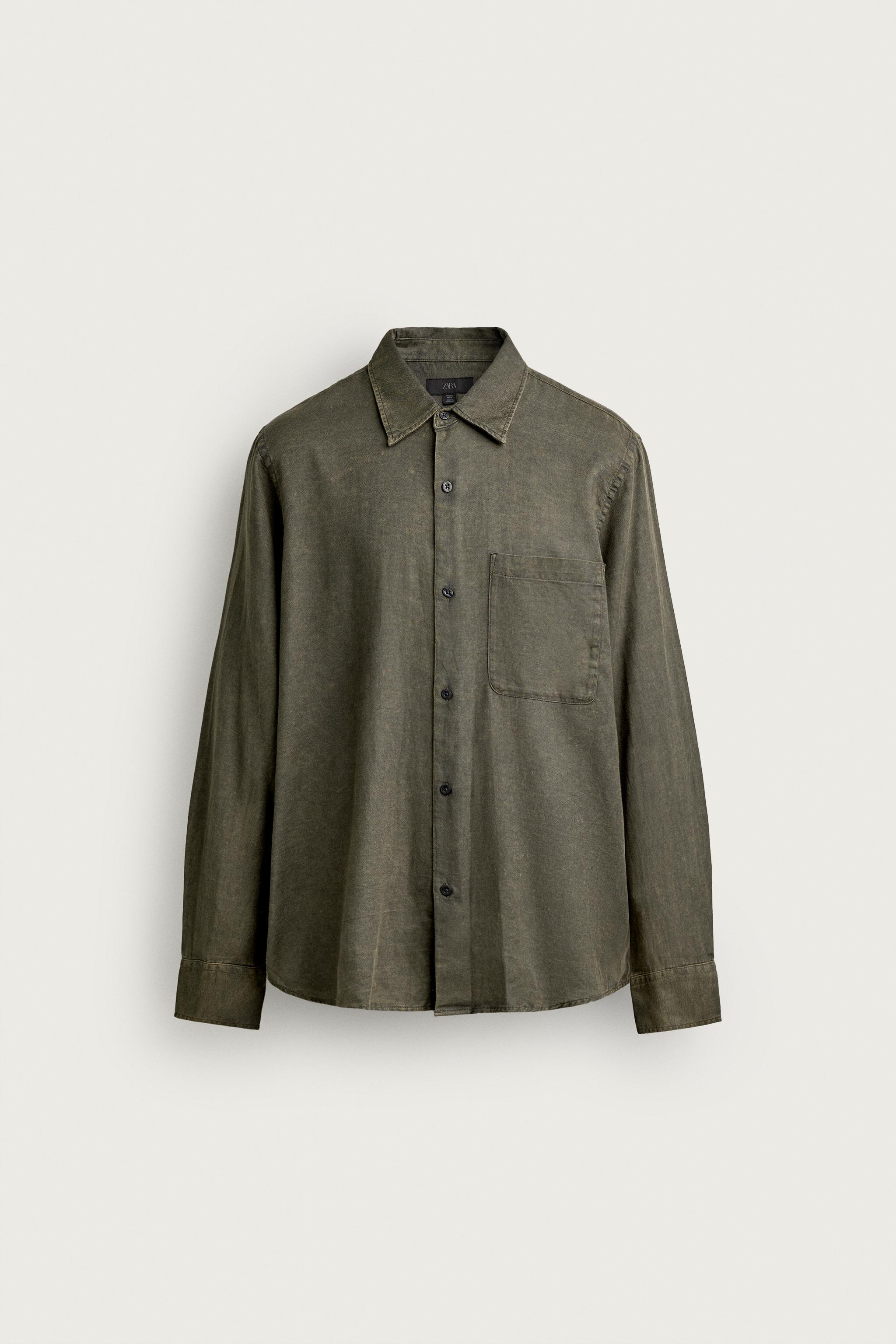 ACID WASH RELAXED FIT SHIRT