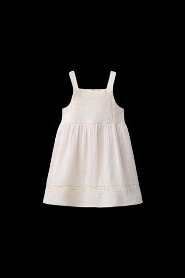 KREUZSTICKKLEID - Cremefarben von Zara