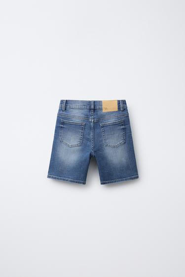 STRAIGHT DENIM BERMUDA SHORTS - Blue by Zara - Image 1