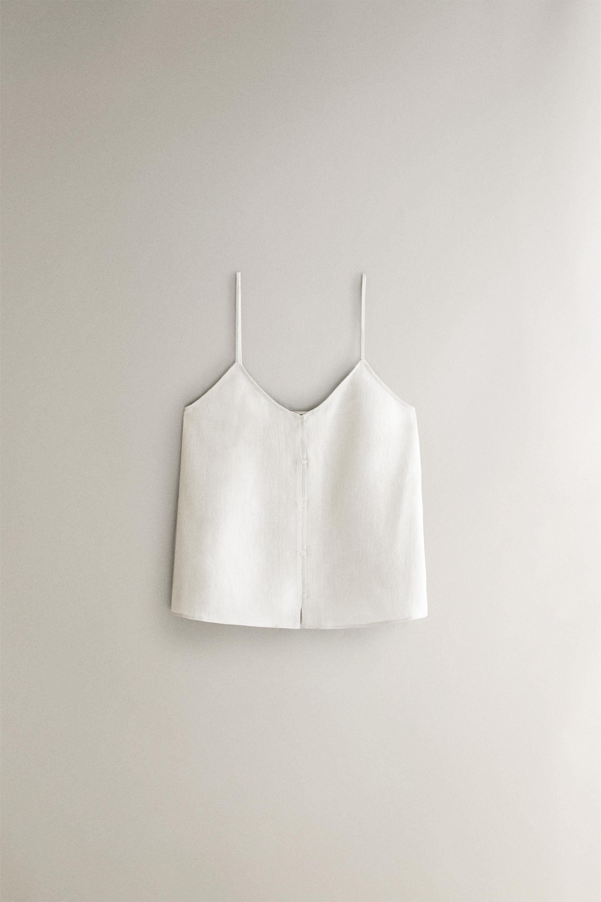 LINEN TOP WITH BUTTONS