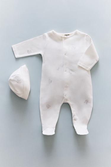 NEWBORN BABY SET WITH ELEPHANT - Oyster-white by Zara - Image 5