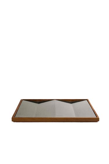 OAK AND STEEL DUMBBELL STAND - Brown by Zara
