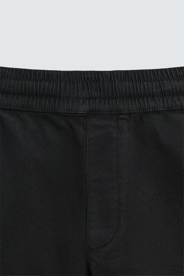 BERMUDA TWILL RELAXED FIT - Noir de Zara - Image 9