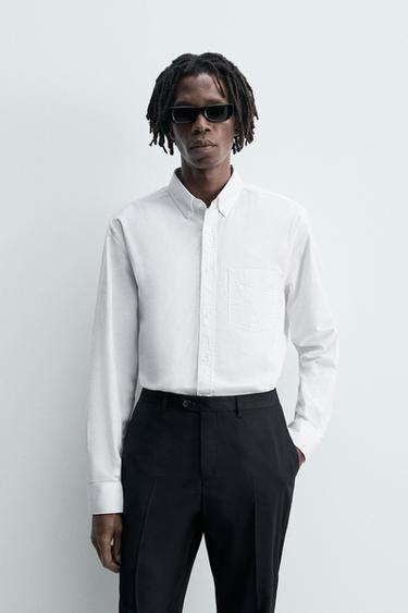 Zara OXFORD SHIRT - White