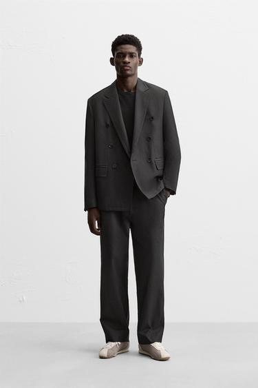 BUTTON SUIT TROUSERS - Black by Zara - Image 0
