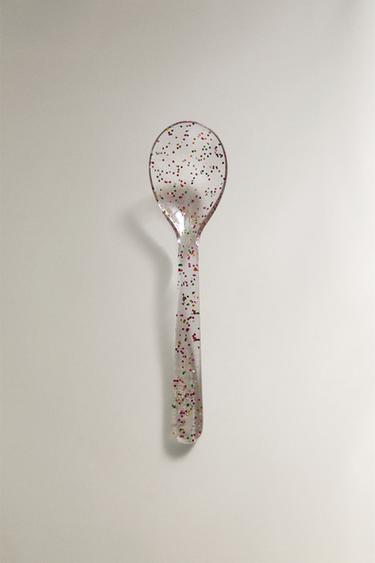 Zara KIDS’ GLITTER TRITAN™ SPOON - Transparent - Image 0