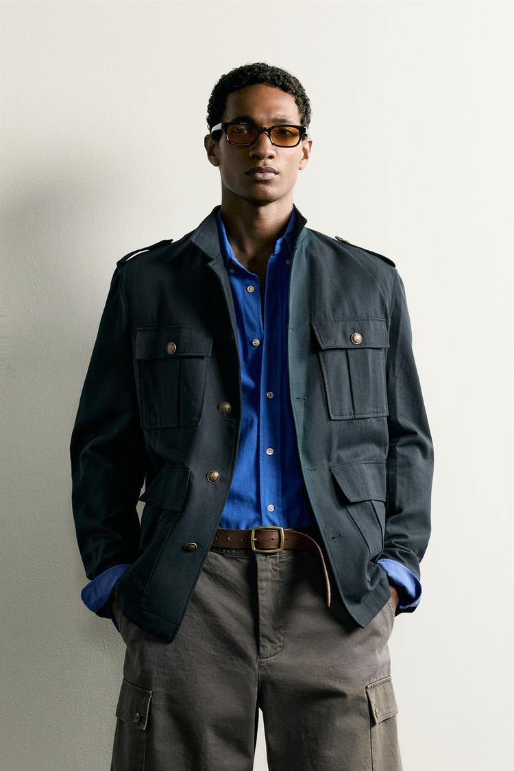 CHAQUETA RELAXED FIT BOLSILLOS