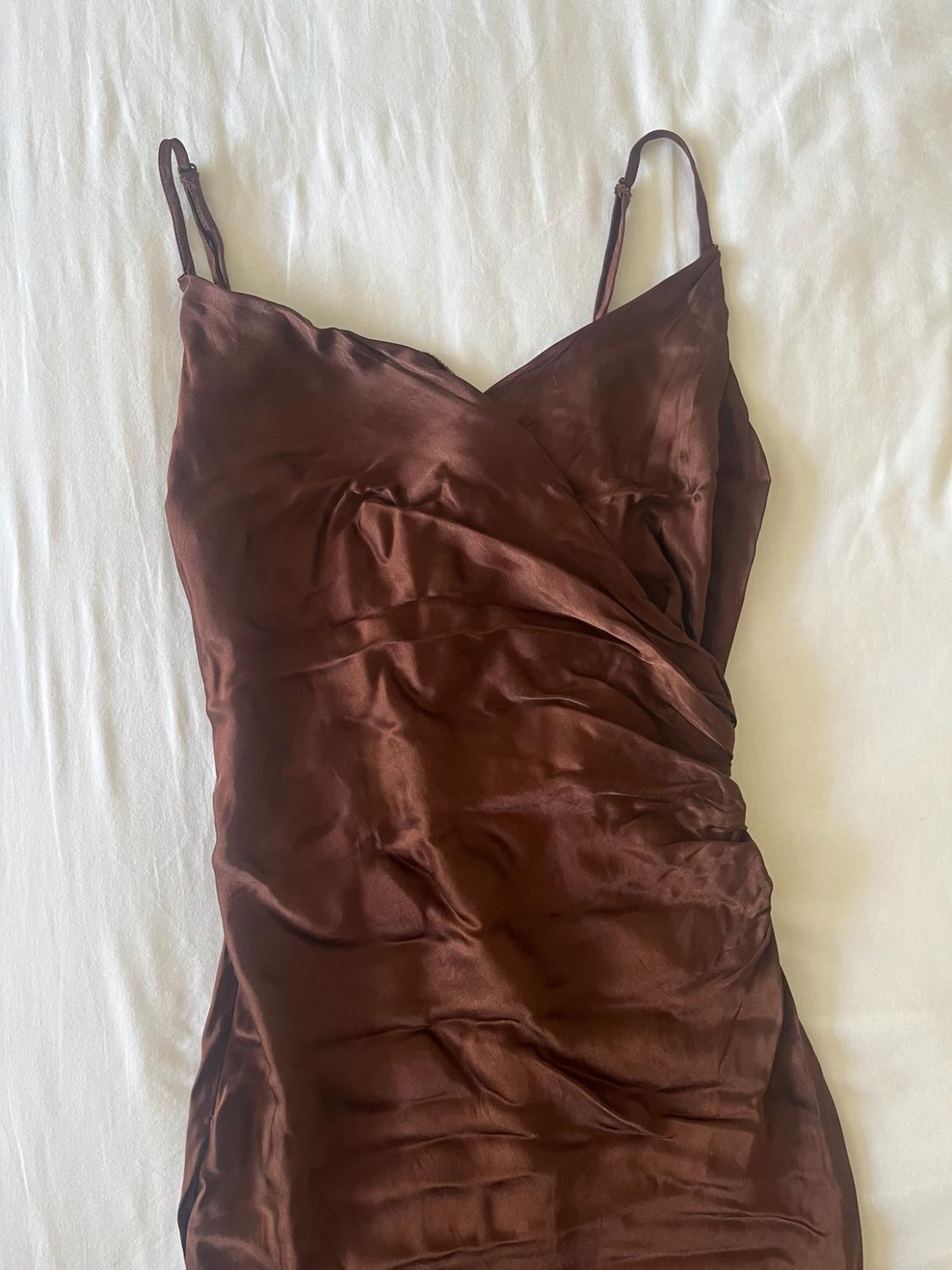 SATIN MIDI DRESS - Image 3