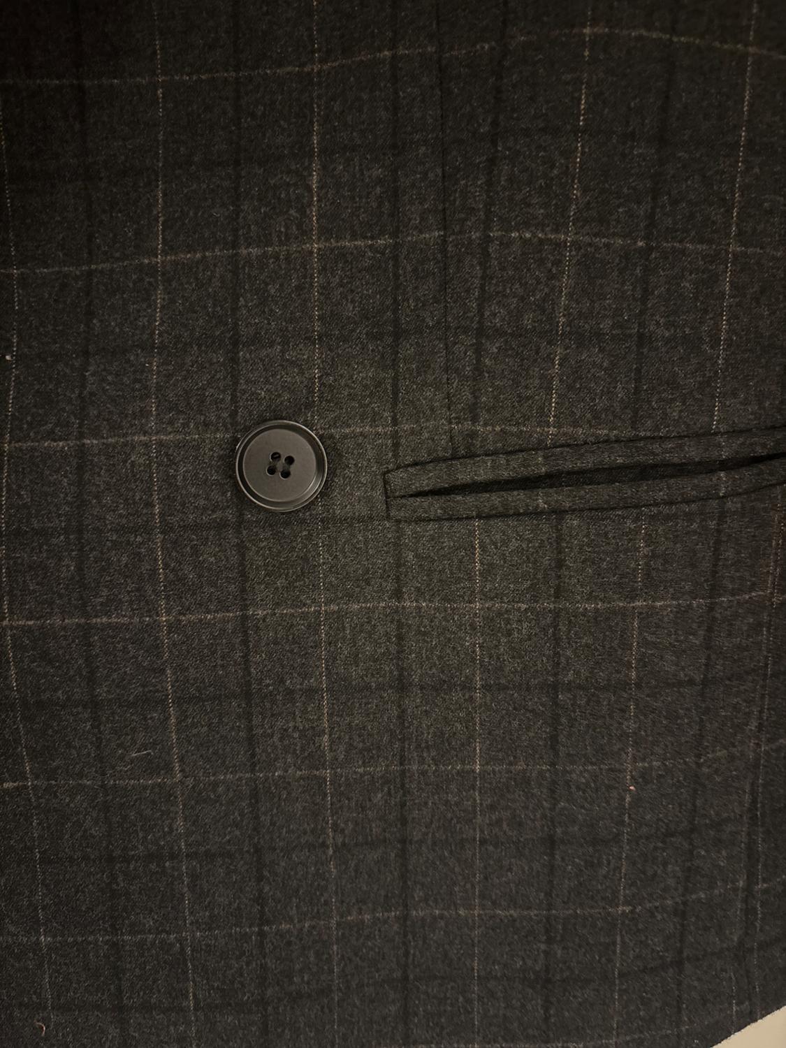 OVERSIZE CROPPED CHECK BLAZER - Image 3
