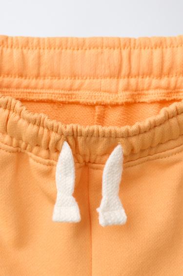 NUMBER JOGGING BERMUDA SHORTS - Orange by Zara - Image 2