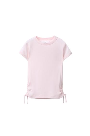 HAUT EN MODAL AVEC CUT OUT ET LACETS - Rose de Zara