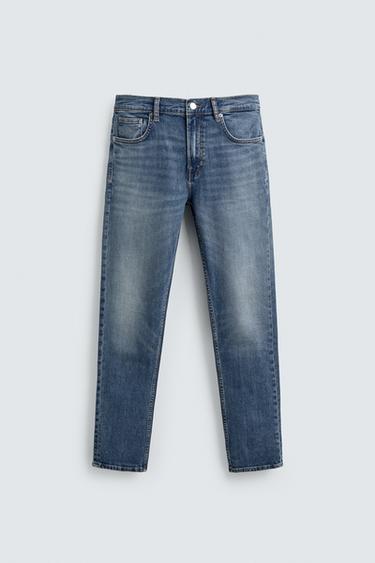BASIC SLIM FIT JEANS - Blue by Zara