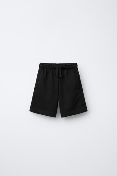 Zara PLAIN SHORTS - Black