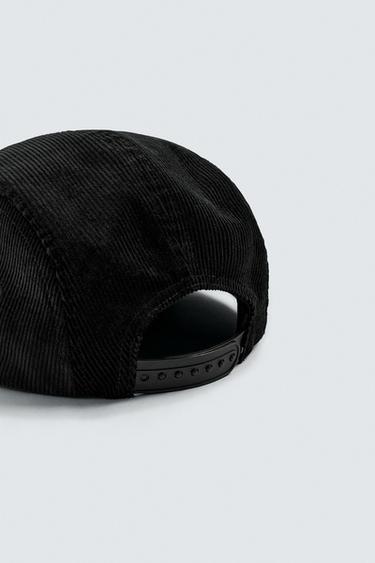 CORDUROY CAP - Black by Zara - Image 3
