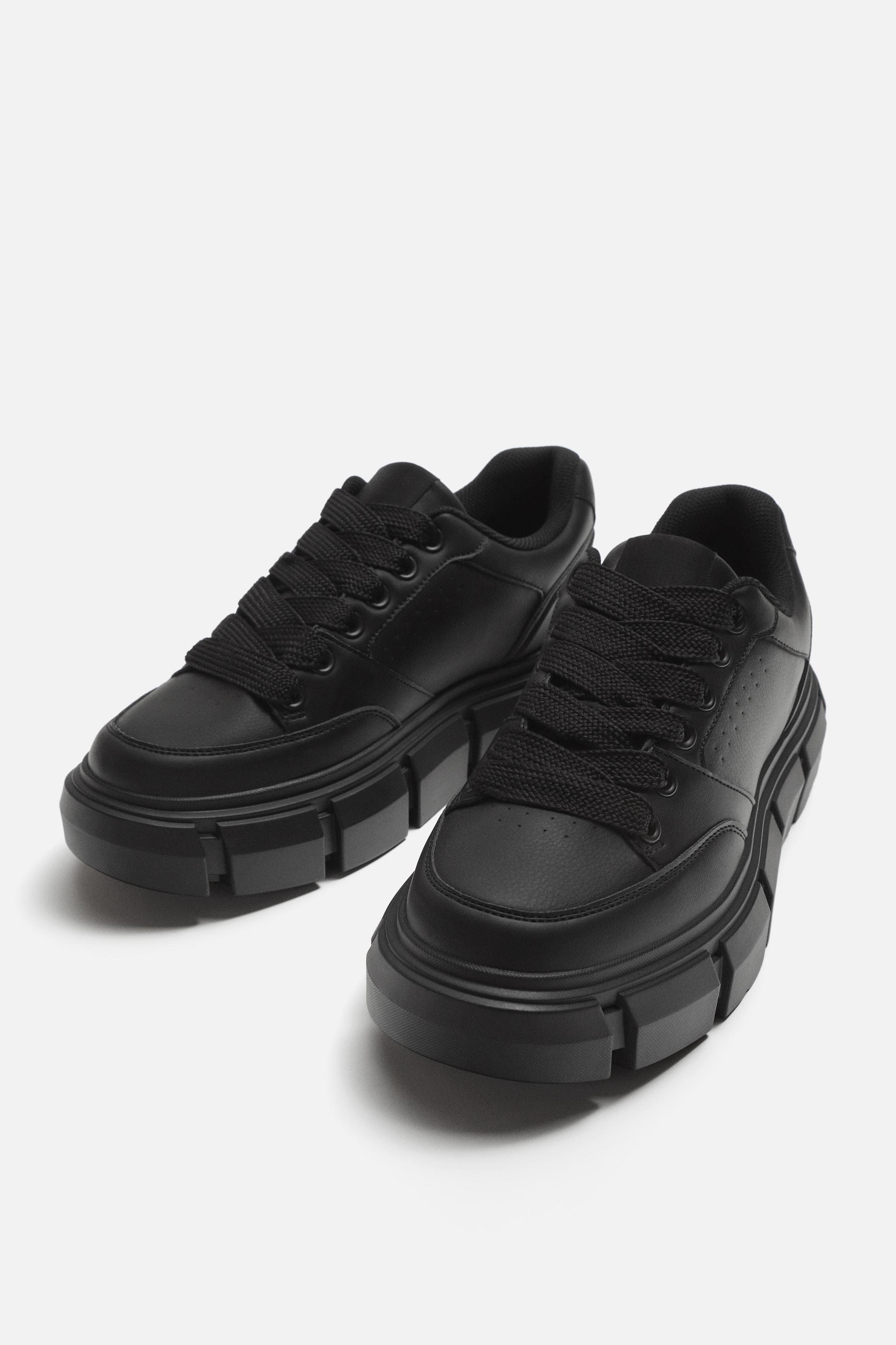 Tênis Sapatos Homem Zara SAPATILHA COM SOLA VOLUMOSA Branco ZARA